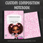 Load image into Gallery viewer, Kiddie Composition Notebook (Select Your Kiddie Character 1-15)
