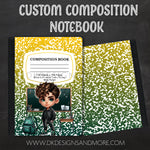 Load image into Gallery viewer, Kiddie Composition Notebook (Select Your Kiddie Character 1-15)
