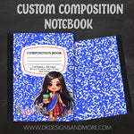 Load image into Gallery viewer, Kiddie Composition Notebook (Select Your Kiddie Character 1-15)
