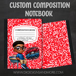 Load image into Gallery viewer, Kiddie Composition Notebook (Select Your Kiddie Character 1-15)
