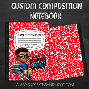 Kiddie Composition Notebook (Select Your Kiddie Character 1-15)