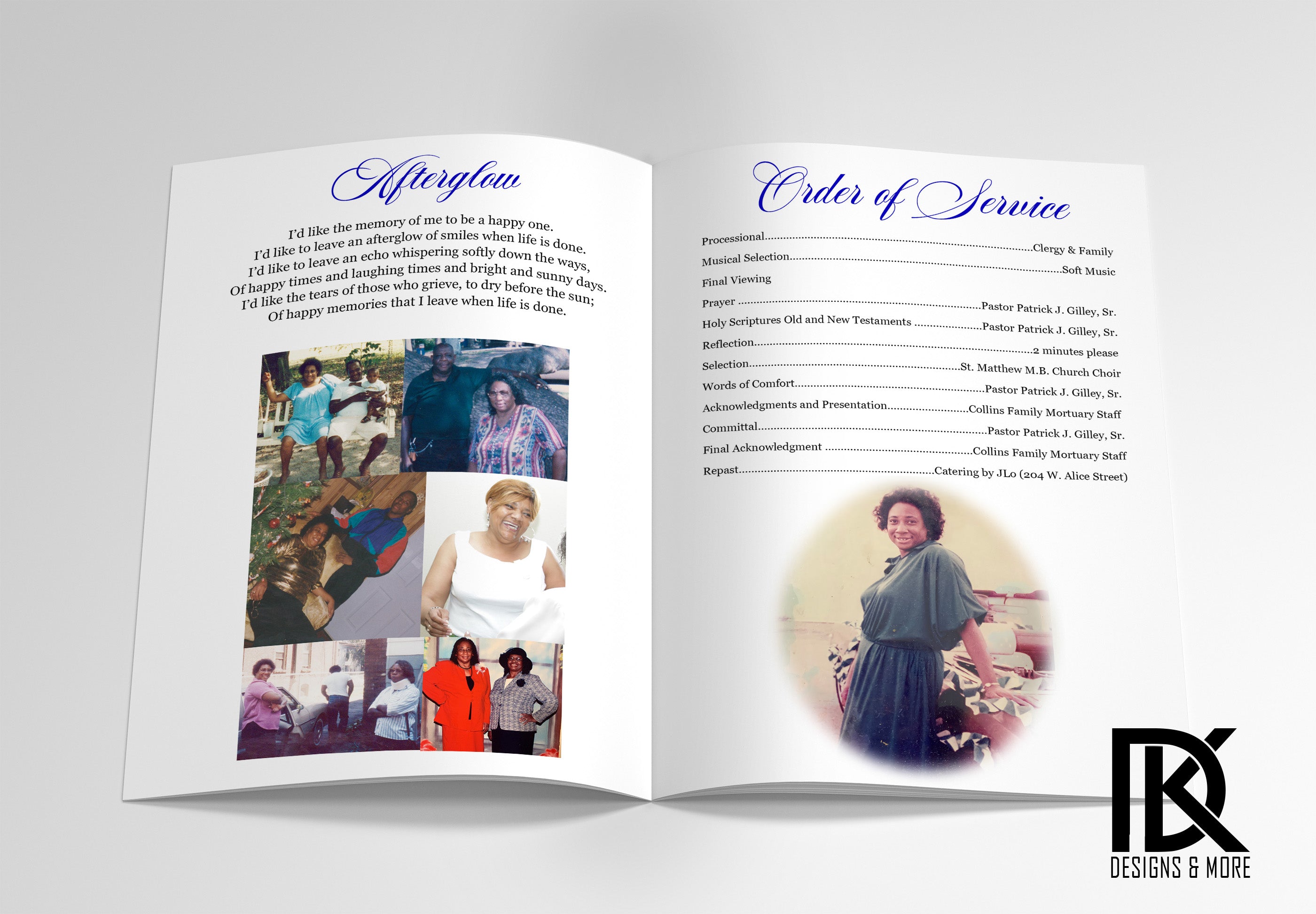 Custom Funeral Programs (Digital File Only)